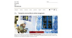 Desktop Screenshot of nometoqueslashelveticas.com